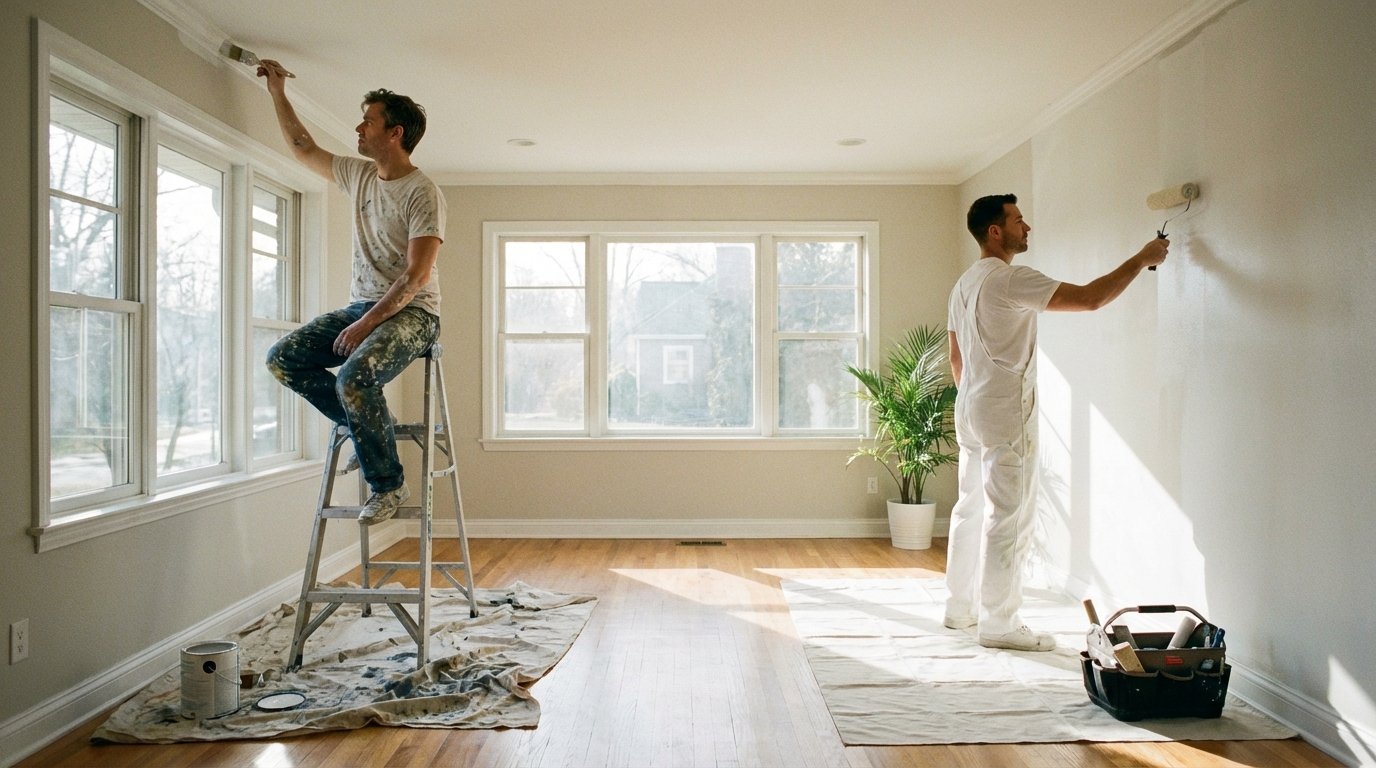 Malowanie pokoju samodzielnie czy zlecić fachowcowi? Porównanie kosztów i korzyści