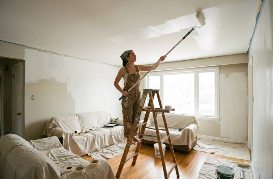 Malowanie sufitu bez smug i zacieków: Praktyczne porady