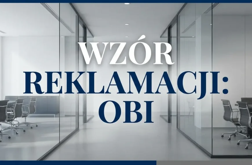 Reklamacja w OBI – Wzór&hellip;