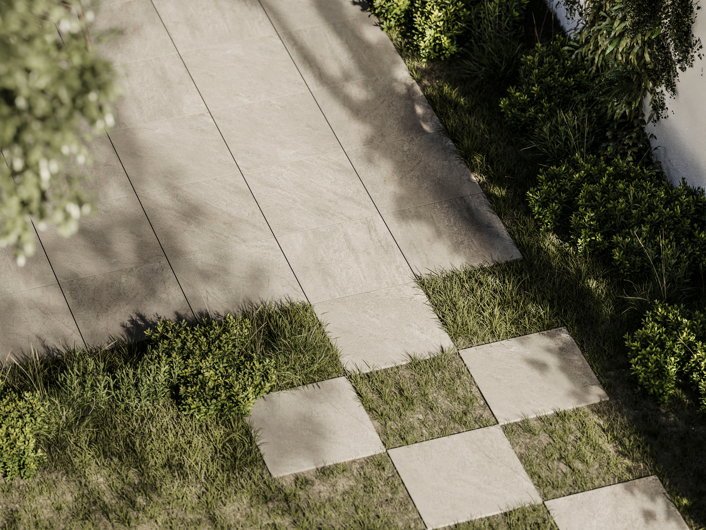 Ścieżki i taras w ogrodzie