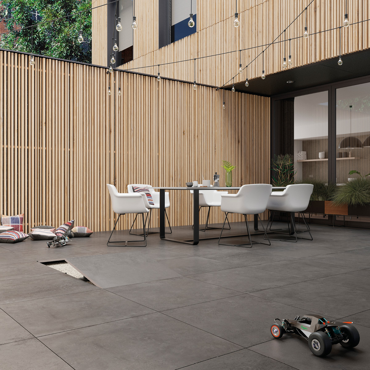 Taras wentylowany na wspornikach