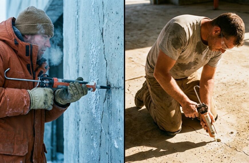 Czas wiązania kotwy chemicznej w różnych temperaturach