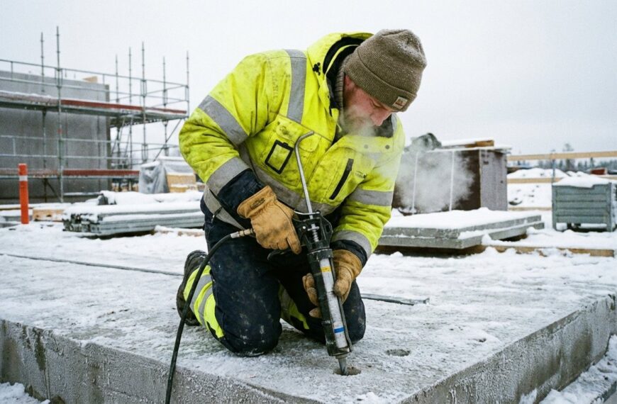 Kotwa chemiczna zimowa: montaż w niskich temperaturach