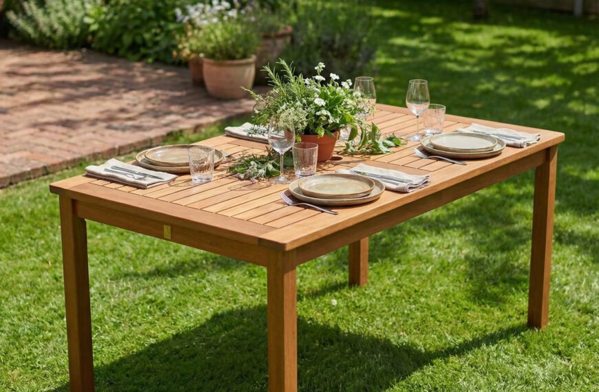 Stoły ogrodowe z drewna - jakie mają zalety?