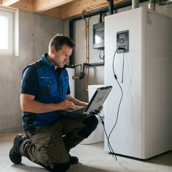 Czy aktualizacja oprogramowania sterownika wchodzi w zakres przeglądu technicznego pompy ciepła?