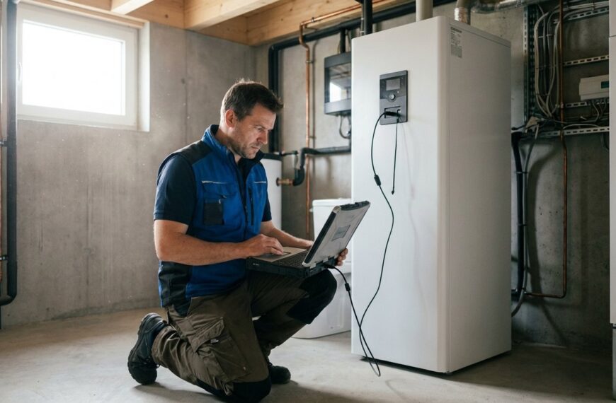 Czy aktualizacja oprogramowania sterownika wchodzi w zakres przeglądu technicznego pompy ciepła?