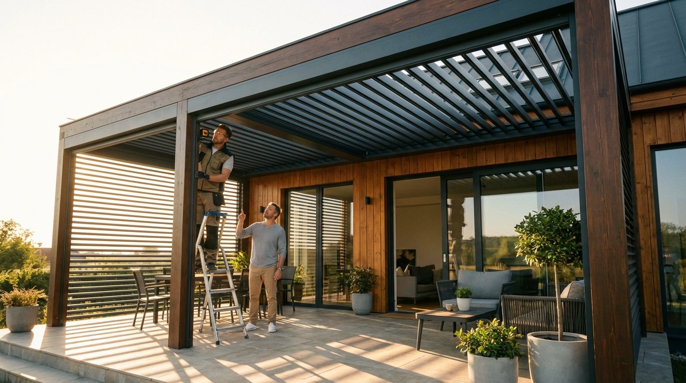 Wide angle architectural lifestyle shot