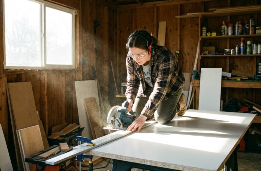 Czym ciąć płytę wiórową w warunkach domowych, żeby nie było odprysków?