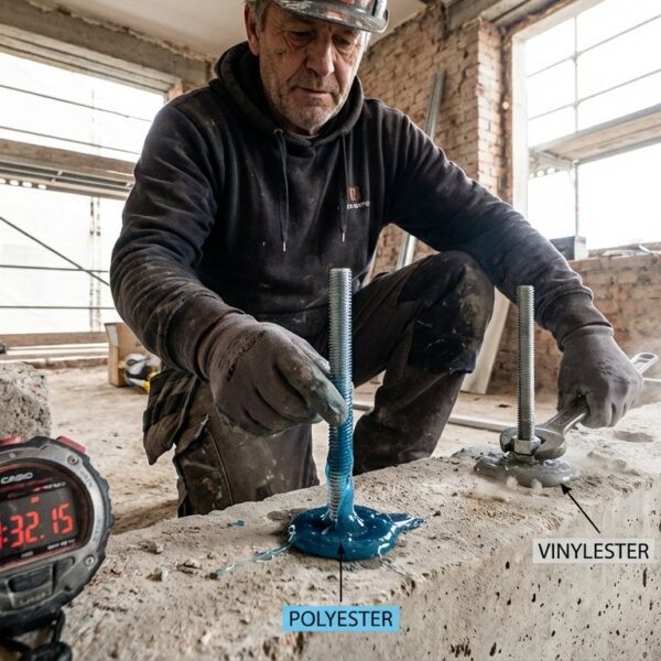 Która kotwa szybciej wiąże: poliestrowa czy winyloestrowa?