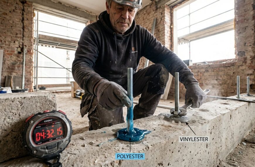 Która kotwa szybciej wiąże: poliestrowa czy winyloestrowa?